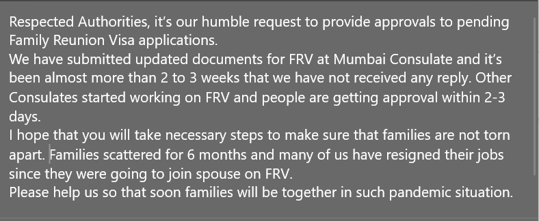 Bhagya1924's tweet photo. @AmbLindnerIndia @GermanyinIndia @GermanyinMumbai @JuergenMorhard Please help us to provide Family Reunion Visa application approval. https://t.co/PTh5eUVd6j