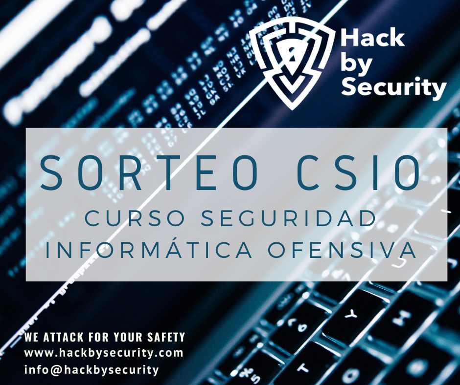 HackbySecurity's tweet photo. 🔵 sᴏʀᴛᴇᴏ ᴄᴜʀsᴏ ᴄsɪᴏ 🔵
Gana nuestro 𝘾𝙪𝙧𝙨𝙤 𝙙𝙚 𝙎𝙚𝙜𝙪𝙧𝙞𝙙𝙖𝙙 𝙄𝙣𝙛𝙤𝙧𝙢á𝙩𝙞𝙘𝙖 𝙊𝙛𝙚𝙣𝙨𝙞𝙫𝙖. Participa:
 1️⃣ Síguenos @HackbySecurity 2️⃣ Retuitea y menciona a 2 amig@s 

#Hacker #Hacking #Sorteo #Ciberseguridad #SorteoCurso #SorteoCSIO #Pentester https://t.co/MbBLSbSR7d