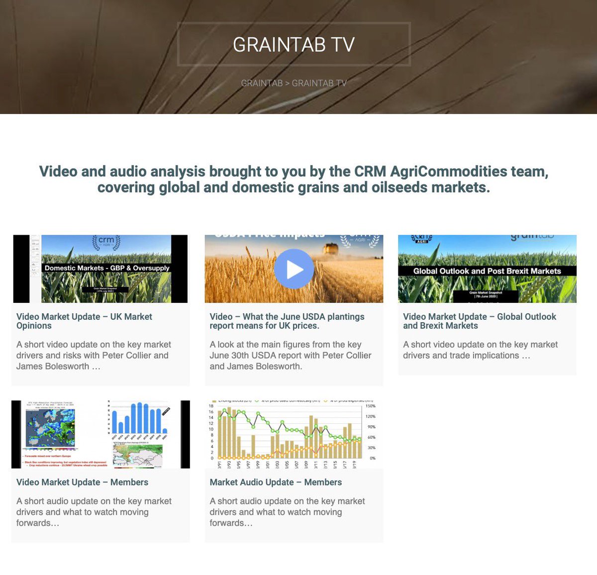 Graintab's tweet photo. Graintab TV is live and will be delivering #grainmarket insights and analysis. #graintab #farm24 #clubhectare https://t.co/03L5NccOBO