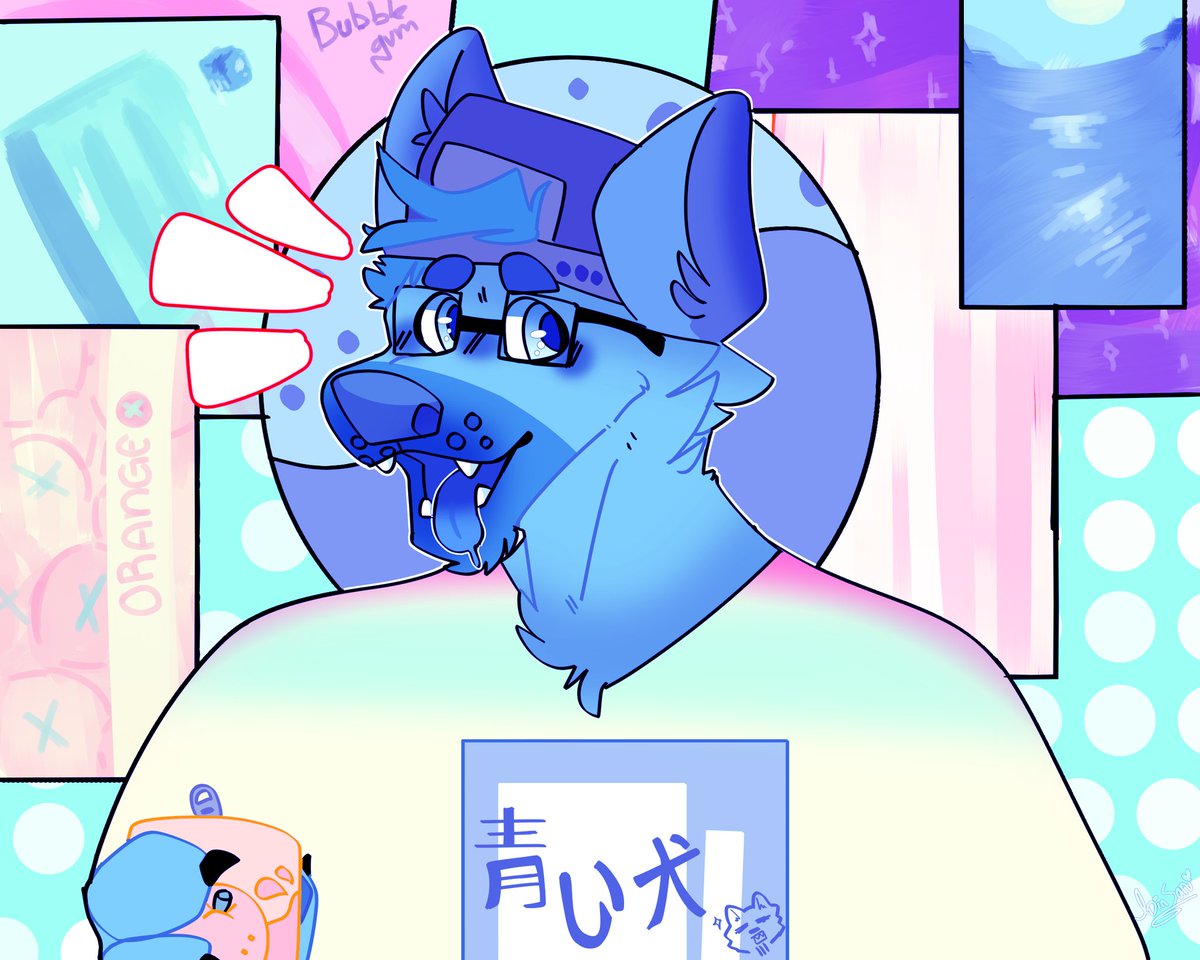 IdiJust's tweet photo. NEW DRAW GUYS, Trying pastel color, hope u guys like it! 

#furry #furryfandom #furryartwork #furryartist #draw #drawing #digitalart #Fursona #Dogwolf #dogwolffurry https://t.co/kOCGIjQIdi