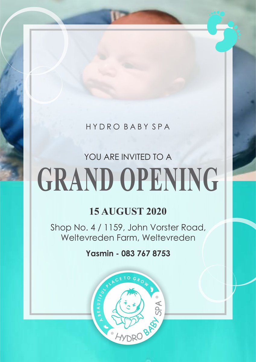 hydrobabyspa's tweet photo. We will be launching on the 15th of August 👶🏻👣 https://t.co/nqodPcG5Ws