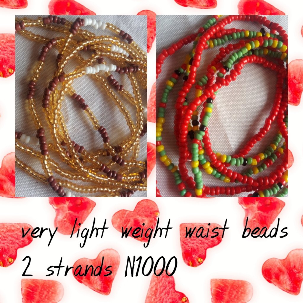 Beauty your waist with beads from Exquisite Line. 1&2. Crystal beads 4 strands N10003. 2 wraps of light weight beads N8004. Very light weight waist beads 2 strands N1000Check this thread for more! If you see this tweet, please retweet @BaliOfLife  @Iraadat_  @Nihmmer