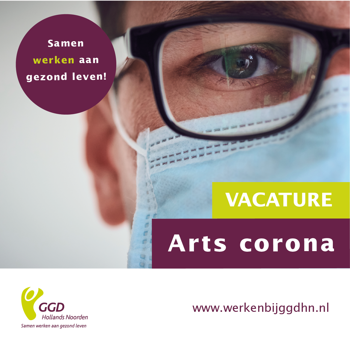 GGDHN's tweet photo. Wij zijn op zoek naar een #arts t.b.v. #corona voor minimaal 24 uur per week. Wil jij meehelpen in de strijd tegen het #coronavirus? Dan zijn wij op zoek naar jou. Alleen samen krijgen we corona onder controle! Meer informatie: https://t.co/6WhRLpIbGt #werkenbijggdhn #vacature https://t.co/QuEZYyfRz3