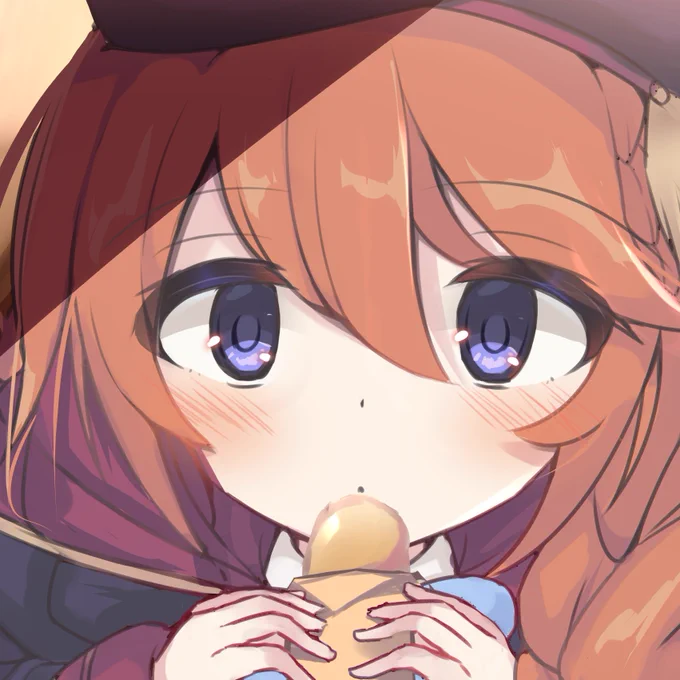 ぺたんこ座りごはん食べ食べユニちゃん先輩
#プリコネR #なかよし部 