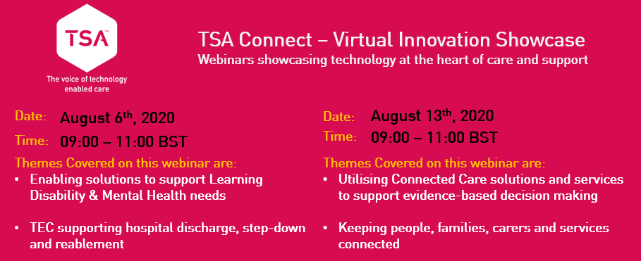 legrandalh's tweet photo. Our Business Development Manager @TECMaureenBDM  looks forward to virtually meeting you on Thursday at the TSA – The voice of technology enabled care Connect Webinar #webinar #tynetec #TECs https://t.co/XvWYo4hQoL