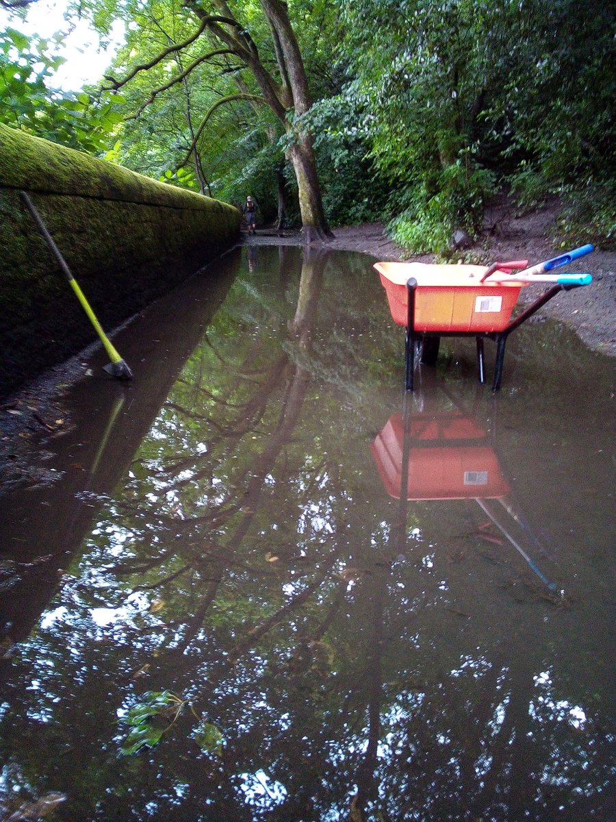 WOLCT's tweet image. Johnny's first magic trick, making puddles disappear.