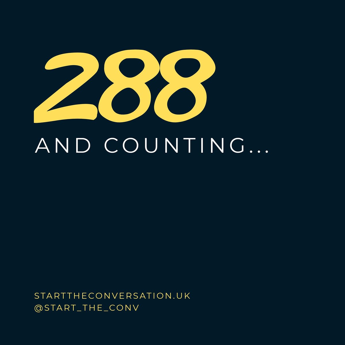 Since the start of lockdown, 288 people (from around the WORLD!) have completed our 90-minute #SuicidePrevention course on Zoom. We have JUST THREE MORE weekly open sessions before we change to monthly. Want to learn life-saving skills? talkingaboutsuicide.eventbrite.co.uk with <a href="/OllysFuture/">Olly's Future</a>