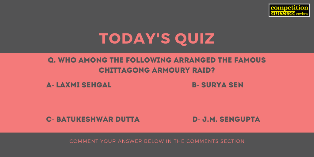 csr_csrmagazine's tweet photo. The correct answer will be posted by 6 PM today.
#CSRQuickPrep #CSRMagazine #Competitionsuccessreview #CurrentAffairs #currentaffairsupsc #CurrentAffairsQuiz #QuestionOfTheDay #upsc #upsc2020 #upsc2021 https://t.co/JcKFpBXE1s