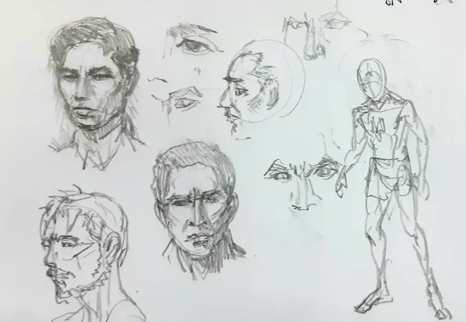 野村浩三さんの似顔絵を描きました。
自分の似顔絵の腕は下手ですね
何かのイラストを描くする前に先ずは作画用の写真や動画などを探す。そして、練習で最善の描き方を探る
つまり、ガッツ星人と同じやり方です 