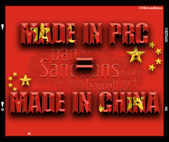MiriamKlassM's tweet photo. #BoycottMadeInChina #BoycottMadeInPRC https://t.co/E7qFaSk4Be