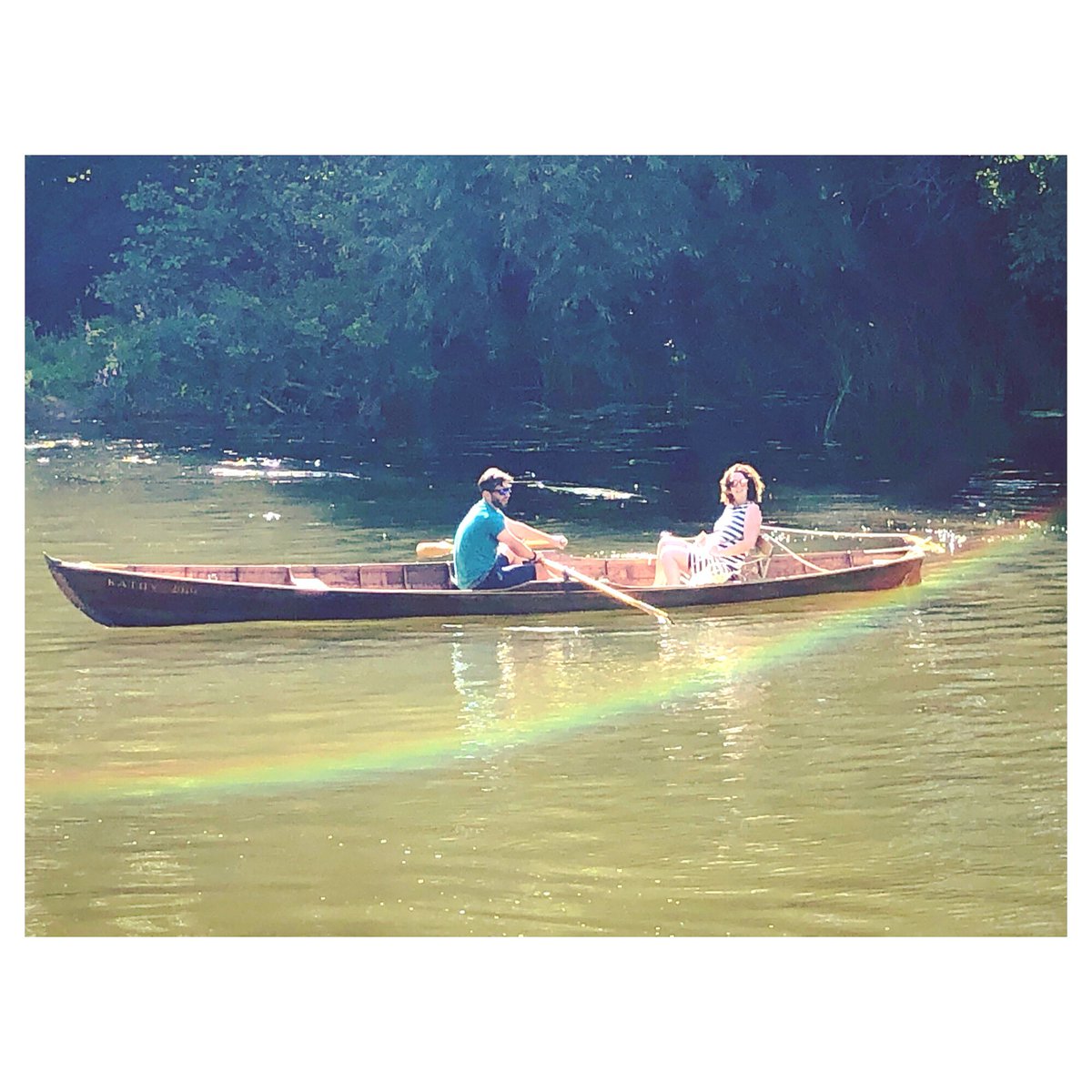These boats appear to be powered by rainbows. The Bath Boating Station has punts, canoes, kayaks and rowing boats available which will take you as far as the Bathampton Mill, or Cleveland Bridge in the opposite direction 🌈 🛶 <a href="/bathboating/">Bath Boating</a> 
#batheaston #lovebatheaston <a href="/visitbath/">Visit Bath</a>