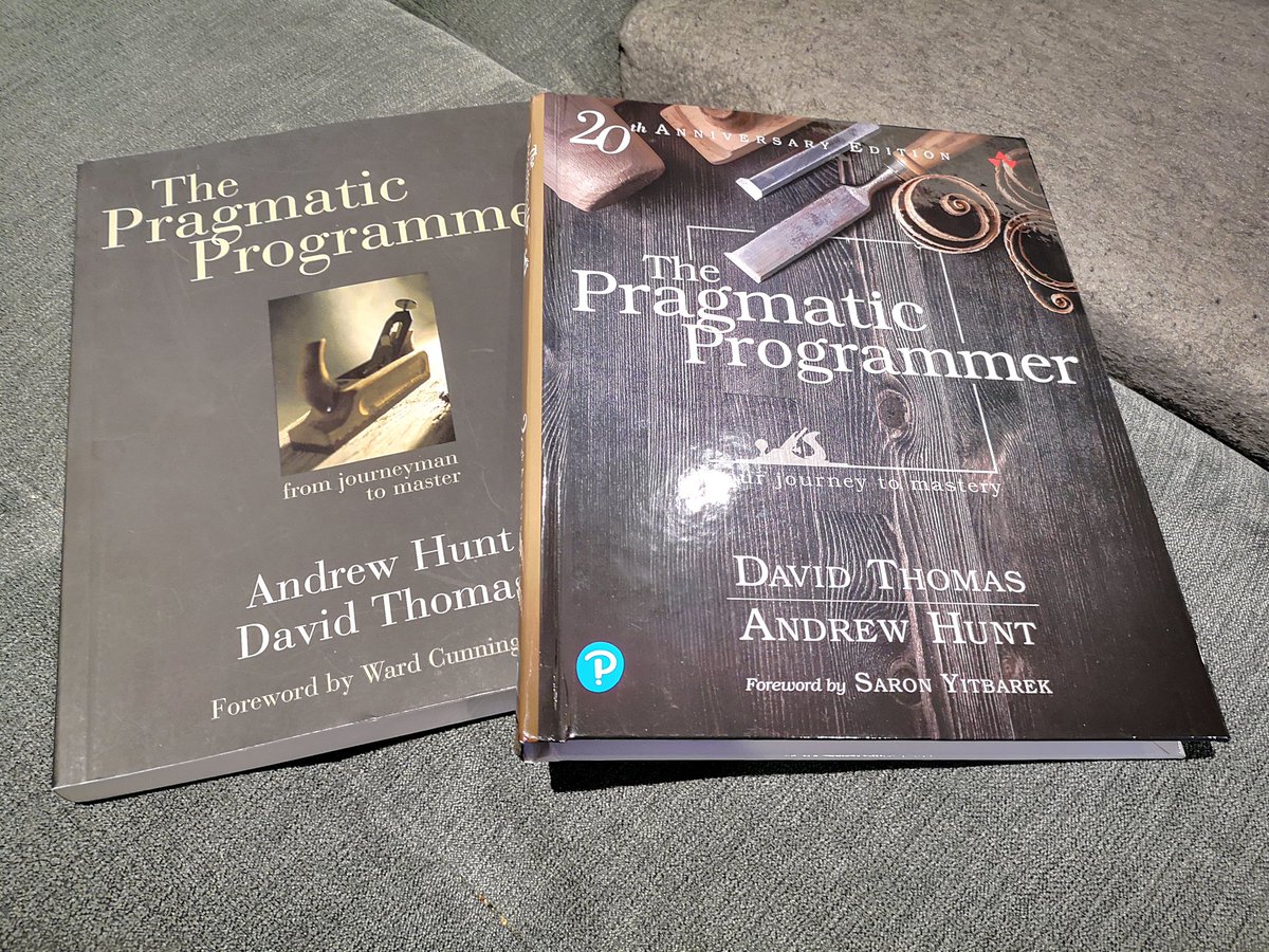 Marcelo Trevisani (@mdtrevisani) on Twitter photo I just want to share that the book "The Pragmatic Programmer" was the book which changed my career in a very good way as a Software Engineer. Many thanks to the authors <a href="/PragmaticAndy/">PragmaticAndy</a> <a href="/pragdave/">Dave Thomas</a> .
Which books changed your life as a developer? I just want to share that the book "The Pragmatic Programmer" was the book which changed my career in a very good way as a Software Engineer. Many thanks to the authors <a href="/PragmaticAndy/">PragmaticAndy</a> <a href="/pragdave/">Dave Thomas</a> .
Which books changed your life as a developer?