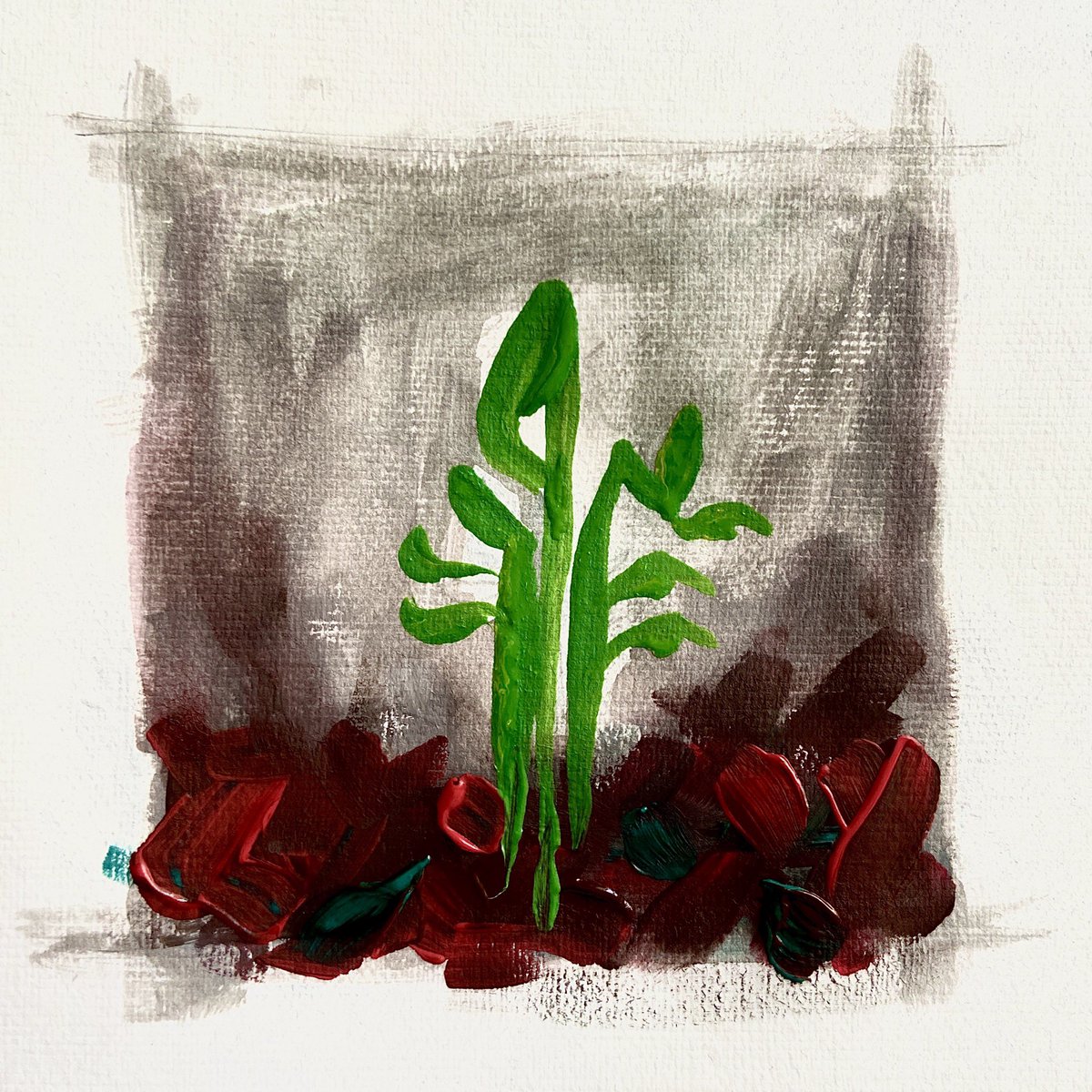 #Beirut will rise again. 
Gouache on paper, 5 x 5 cm