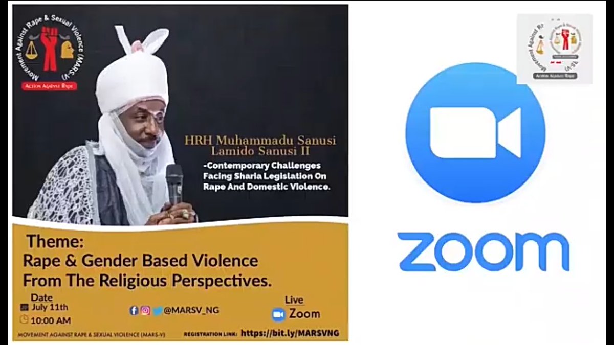 HRH Muhammadu Sanusi Lamido Sanusi II Speaks on RAPE &amp; GENDER BASED VIOLENCE FROM THE RELIGIOUS PERSPECTIVES.

Subscribe to MARS-V YouTube channel youtu.be/B66GnPKI7K0 and enjoy watching.