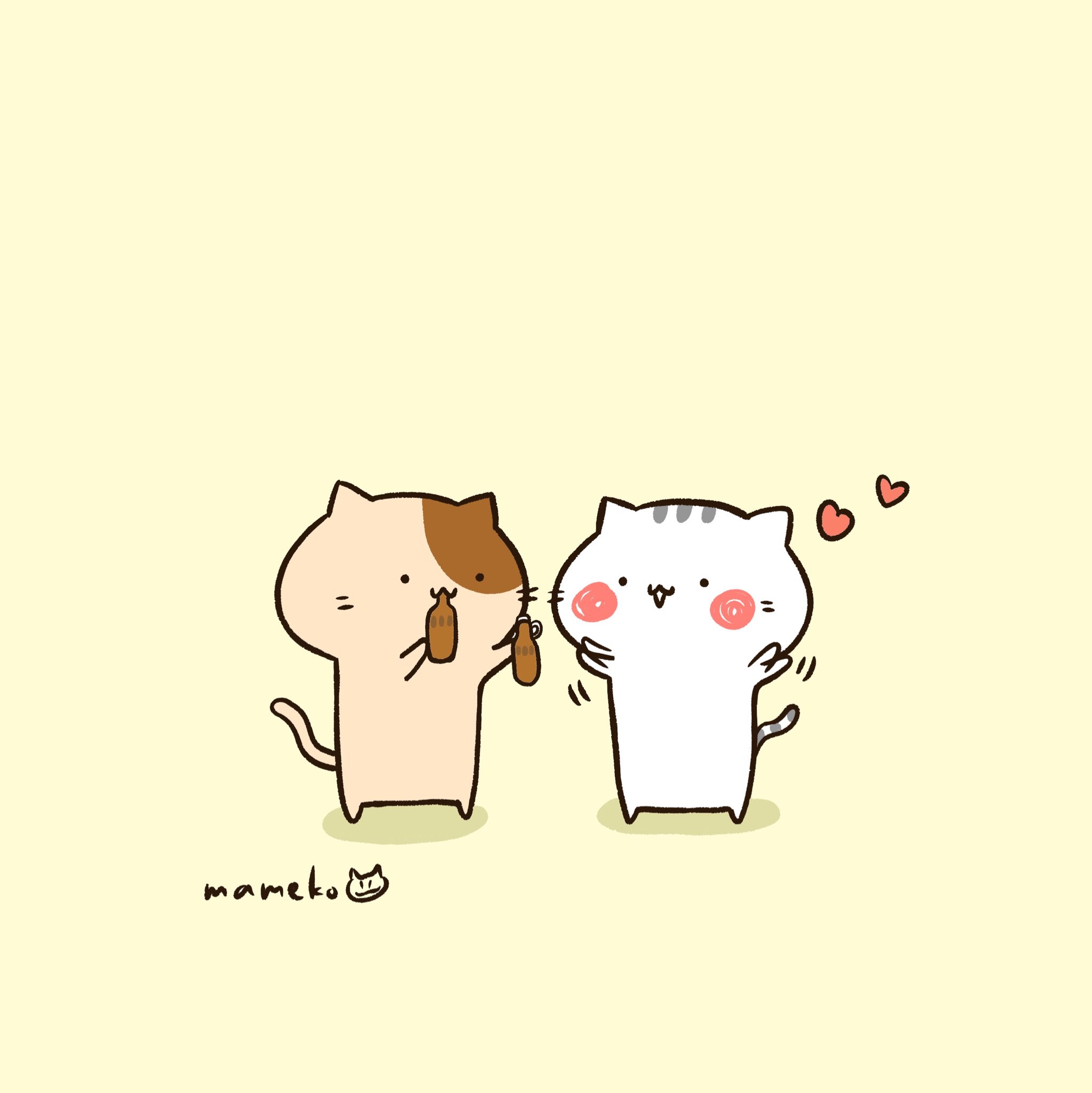まめこ パピコは半分こして食べるのが好きです パピコの日 イラスト お絵描き T Co Luyp5ibere Twitter