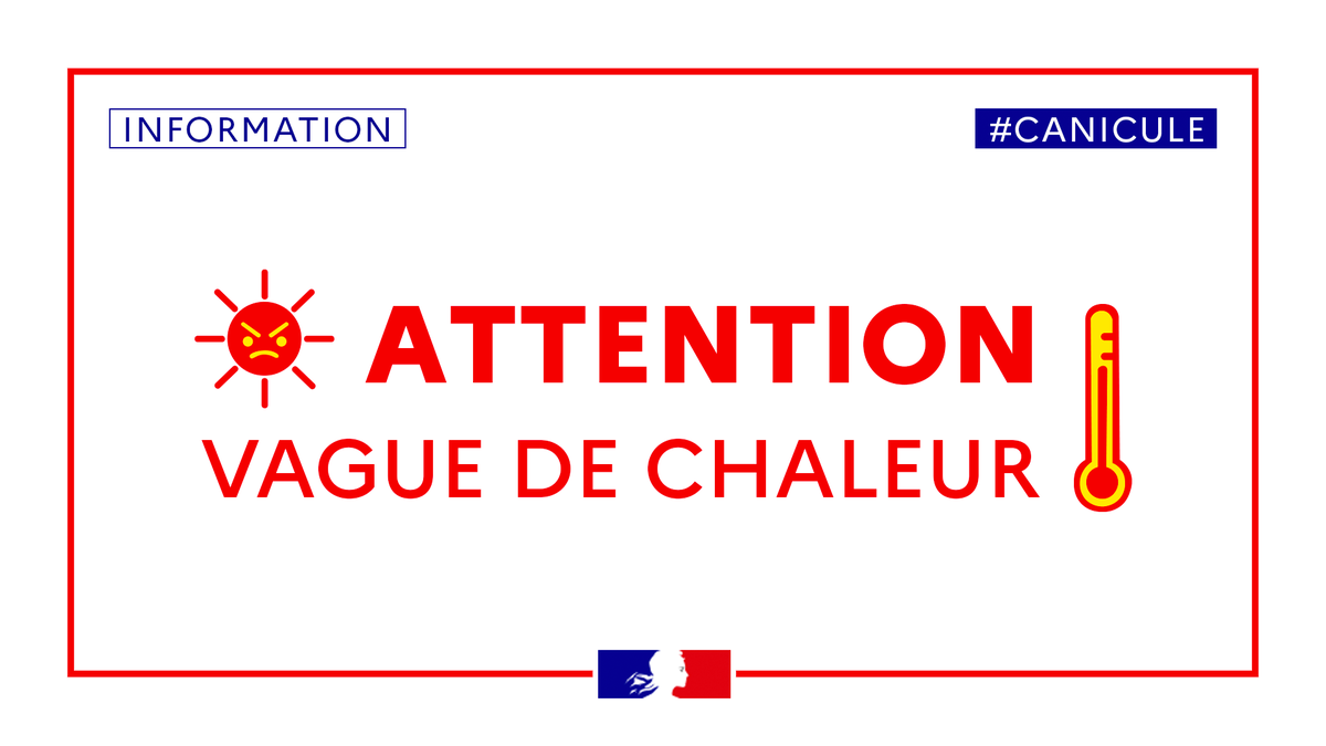 ARS_IDF's tweet photo. - #Forteschaleurs annoncées en IDF
- buvez régulièrement de l’eau
- mouillez votre corps et ventilez-vous
- évitez les efforts physiques
- en cas de malaise appelez le 15

Les gestes barrières doivent être maintenus, le virus est toujours présent

https://t.co/JfvIsCUmSZ https://t.co/v13kfkQ3Ku