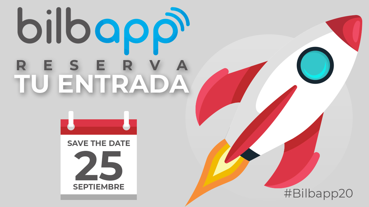 🚀 Ya queda menos para el mejor evento de mobilidad en Bilbao, la 4ª Edición del Bilbapp.

¡Reserva ya tu entrada!
🚀 Más información: bilbapp.es
🎟 Entradas GRATUITAS: bit.ly/2MNjG9f
#Bilbapp20 #Bilbapp #Apps #diseño #desarrollo #marketing