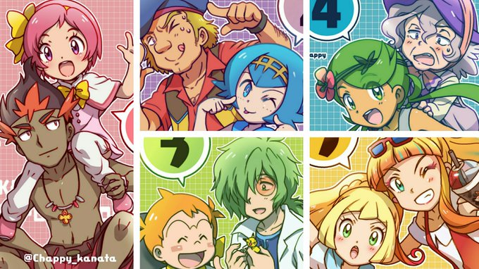 リアタイ難しそうなので過去絵だけでも
みんなの物語&amp;アローラ組コラボ
全体図はpixivに→ https://t.co/l1fVY7dXqy 