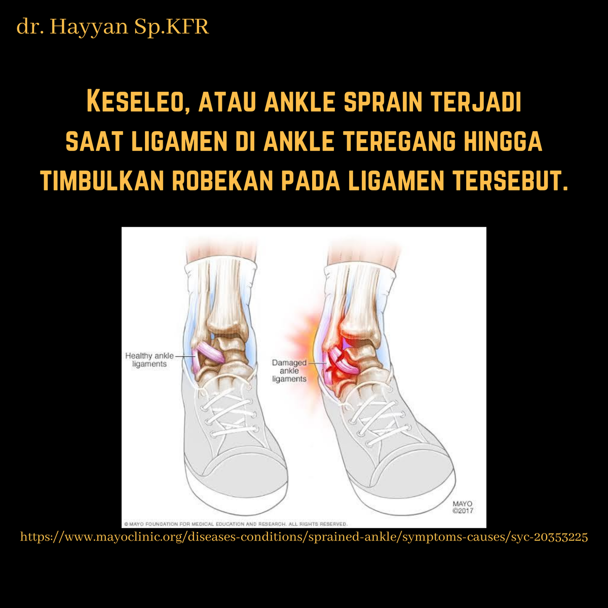 AJAHayyan's tweet photo. Kata temen saya, keseleo itu anak basket banget. Padahal jangan sampai ya.
#DokterRehabMedik #DokterRehab #KedokteranFisikDanRehabilitasi #Physiatrist #SportRehabilitation #SportInjury #AnkleSprain #Keseleo #Cidera #CideraOlahraga #Basket #Bolabasket #dblindonesia #iblindonesia https://t.co/uUgBp4HCJl