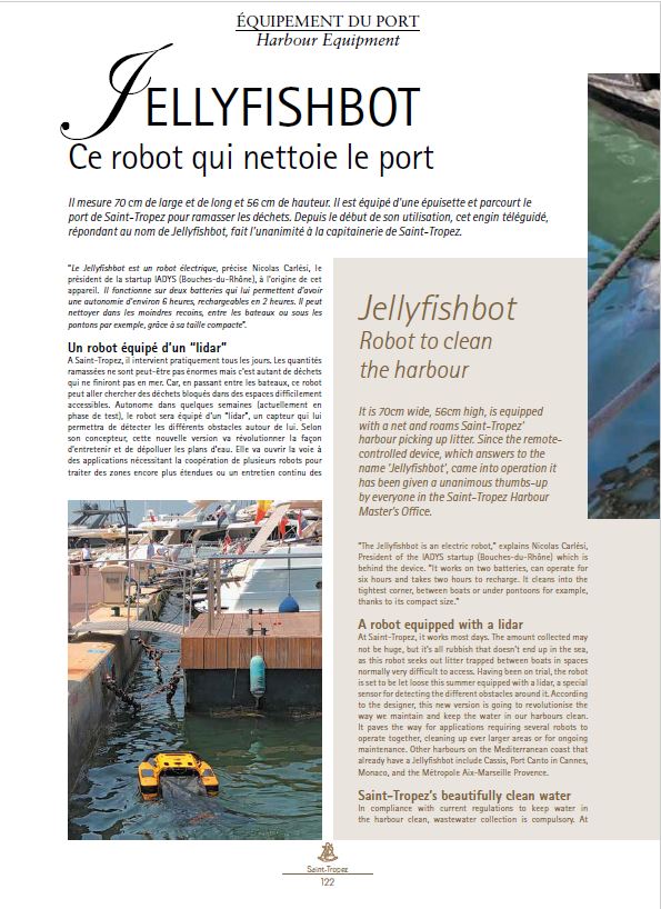 iadys's tweet photo. Le #Jellyfishbot fait l'unanimité dans le @Portsainttropez  qui l'utilise presque quotidiennement !✨
--
The Jellyfishbot is supported by the harbour of Saint-Tropez that uses the robot almost every day !✨

#collectwaste #dechets #plasticpollution https://t.co/5lkvbLWfyI