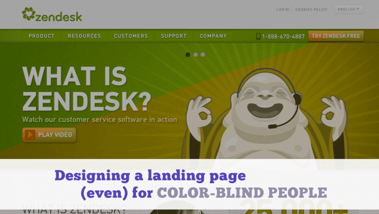 Designing a landing page for color-blind people - Elokenz Blog : eloke.nz/F8XyJ2 #design #accessibility
