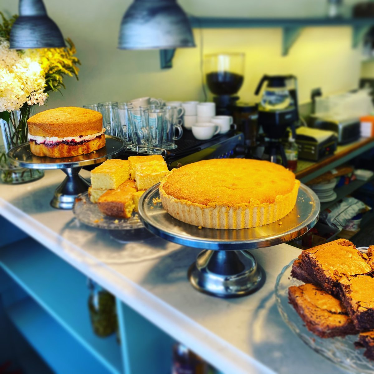 WE ARE BACK!! And with <a href="/taniascakes1/">Tania's Cakes!</a> #delicious #homemade #cakes centre stage! #fresh #shoplocal #independent #Westerham