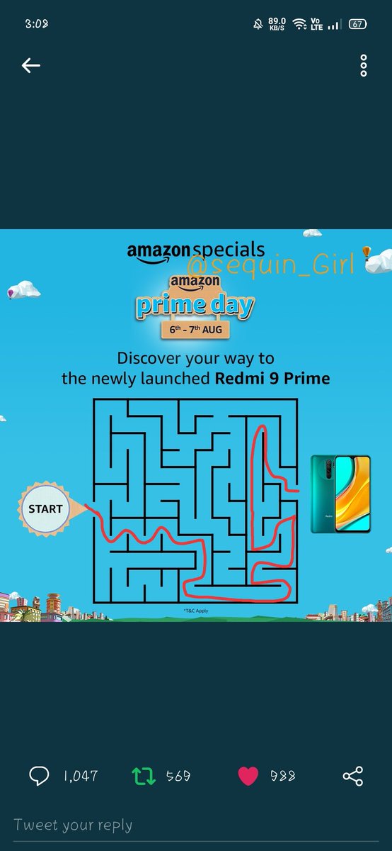 Sequin_Girl's tweet photo. @amazonIN I  successfully found the way to reache the newly launched Redmi 9 Prime 
#AmazonPrimeDay #AmazonSpecialsRedmi9Prime 
#ContestAlert
@amazonIN 
Join guys...!
@hymn_for_satan .
@VikashD79577872 
@locus_stella 
@ankita_gon 
@Shivani72136721 https://t.co/3vodIphV72
