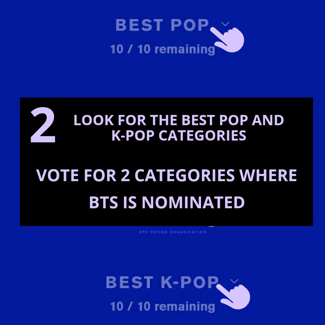 VMAs TUTORIAL 2. LOOK for BEST POP and BEST K-POP.NOTE: VOTE BTS FOR BOTH CATEGORIES.