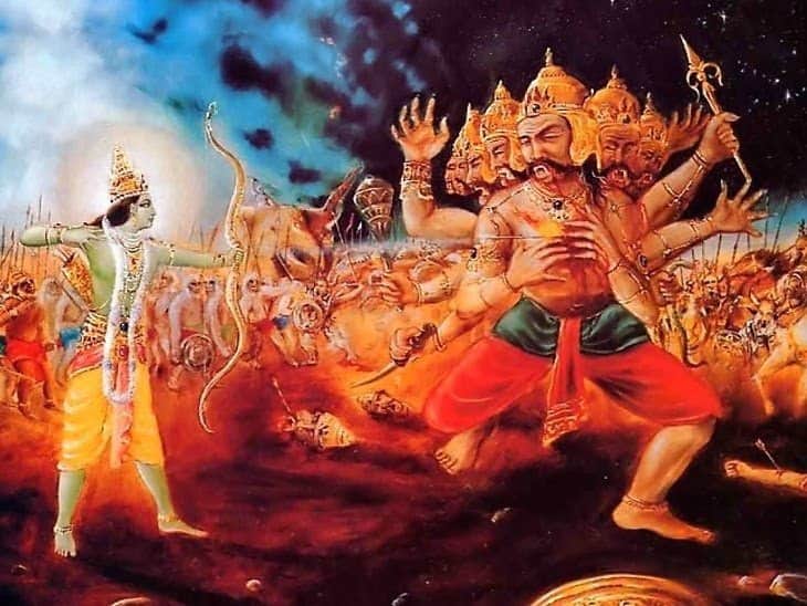 AnyTime_Read's tweet photo. भयानक युद्ध:
राक्षस सेना को रावण के साथ आया देखकर वानर सेना भी ललकारती हुई सामने आ पहुँची। उसे देखकर रावण का क्रोध और भड़क गया। अत्यन्त क्रोधित हो उसने भारी मारकाट मचा दी।
Read Full Story:
{https://t.co/nxjsD6YlOh}
#AnyTimeRead #रामायण #लंका_कांड #राम_जन्मभूमि #जयश्रीराम https://t.co/SlPpv4b9T7