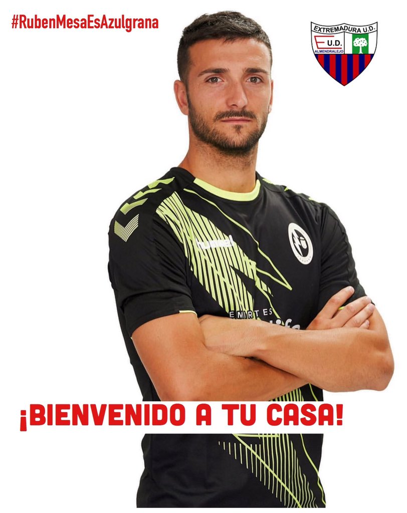 EXT_UD's tweet photo. OFICIAL 🔵🔴

¡RUBÉN MESA ES AZULGRANA! 

El delantero extremeño llega al Club para convertirse en un valiente más ⚔️⚽️

¡Bienvenido a tu casa, @MesaVisiga!

➡️ https://t.co/QAFcAr5r71 https://t.co/6hY0EKBcmW