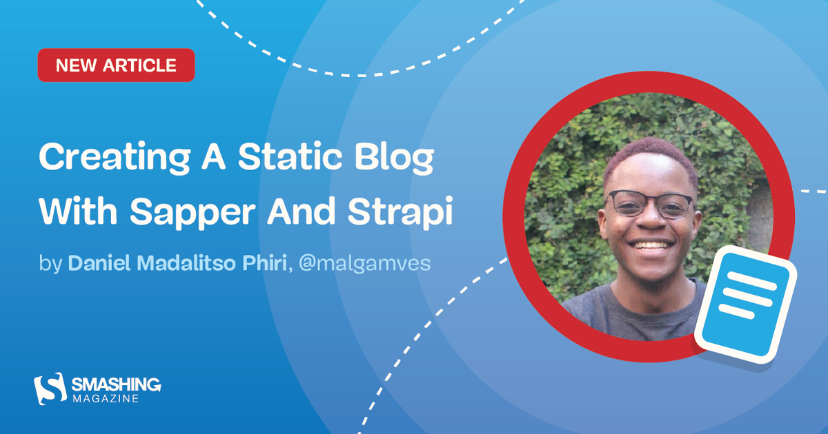 AtlantaAtomic's tweet photo. Creating A Static Blog With Sapper And Strapi https://t.co/PEZb511pOL #webdesign #atomicdesign https://t.co/Z4e9auNXo8