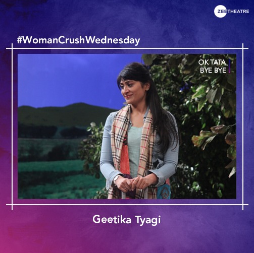 Zee_Theatre's tweet photo. An actress and producer, @TyagiGeetika has proved her talent and versatility with roles across media, be it stage plays or web series. Check out her bold performance in the acclaimed teleplay #OkTataByeBye, presented by #ZeeTheatre.

#WomanCrushWednesday #WCW #GeetikaTyagi https://t.co/QE6MrYnV4P