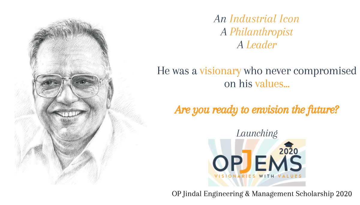 OPJEMS's tweet photo. OPJEMS 2020 Launching soon. Stay Tuned.

#OPJEMS #OPJindalgroup #Jindalgroup #OPJEMS2020 #Scholarship #Engineeringscholarship #Managementscholarship #Scholarshipfortopinstitutes #topindianinstitutes #topbusinessschools #topengineeringinstitute https://t.co/UjYSnvSOsG