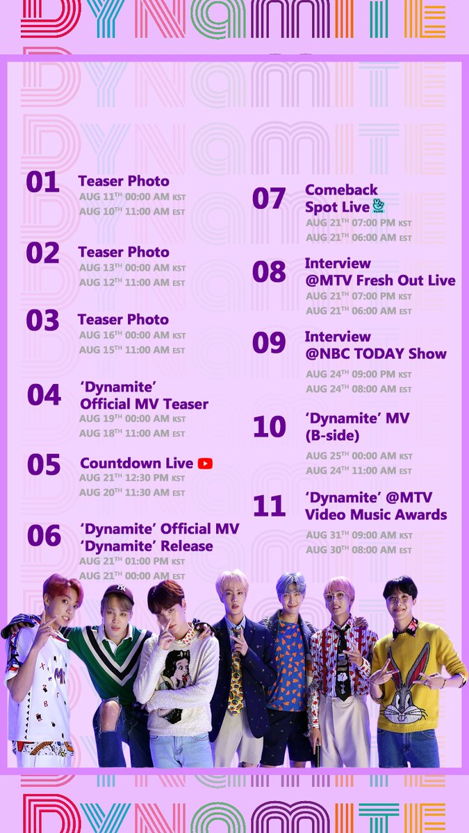 hi! i made a few wallpapers that you could use to keep track on the schedule for the comeback <33 feel free to use them!~see thread below ;  #MTVHottest BTS  @BTS_twt
