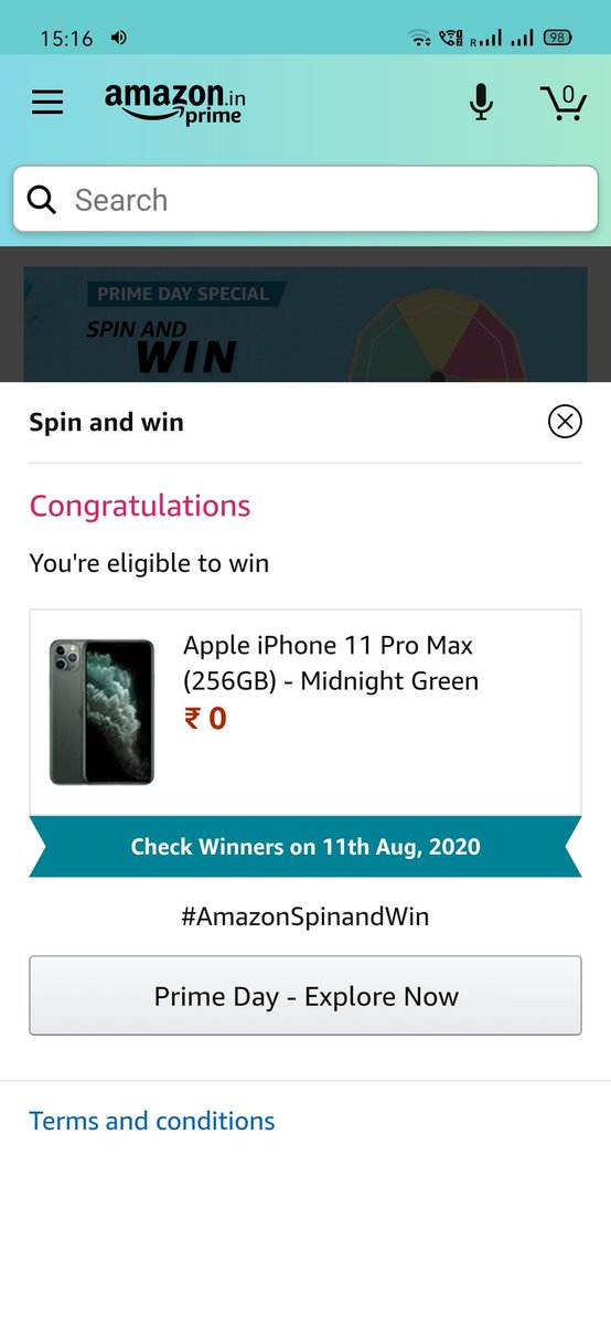 raviteja_ss's tweet photo. #AmazonSpinandWin Hoping to Win this🤞🏻@amazonIN https://t.co/GmfYNOGrsE