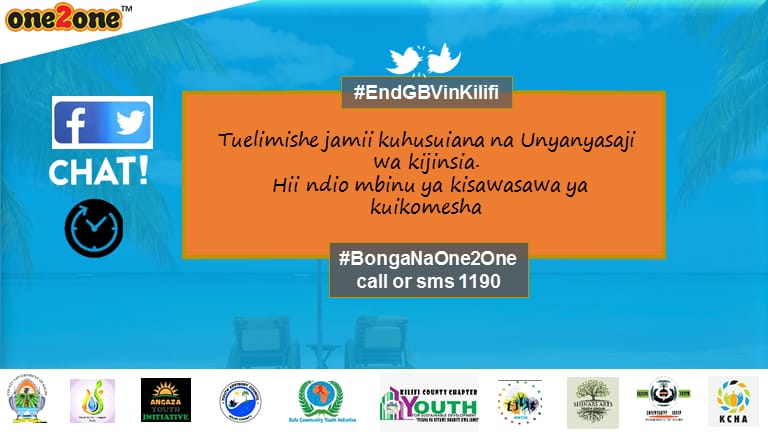 NuruAbdulaziz3's tweet photo. Wakati ni Sasa.. Let's sensitize the community with knowledge on GBV. #bongaNaone2one #EndGBVinKilifi
 @ngila_emmanuel @esther_aoko @MuriithiPCVE @leila_abdi @MwakeraEmmanuel @yach_msa @kilifi_youth @YACHMigori @leujonson https://t.co/hxjuWlAcVK