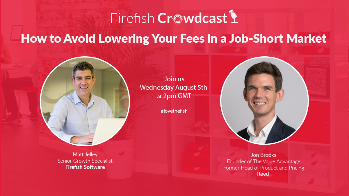 How do you avoid dropping your fees in a tough market? I'll be talking to Matt Jelley today at 2pm about one of the most important - and difficult - questions for recruiters

Join us LIVE to learn more and join the discussion: zcu.io/35hk 

#changethewayyourecruit