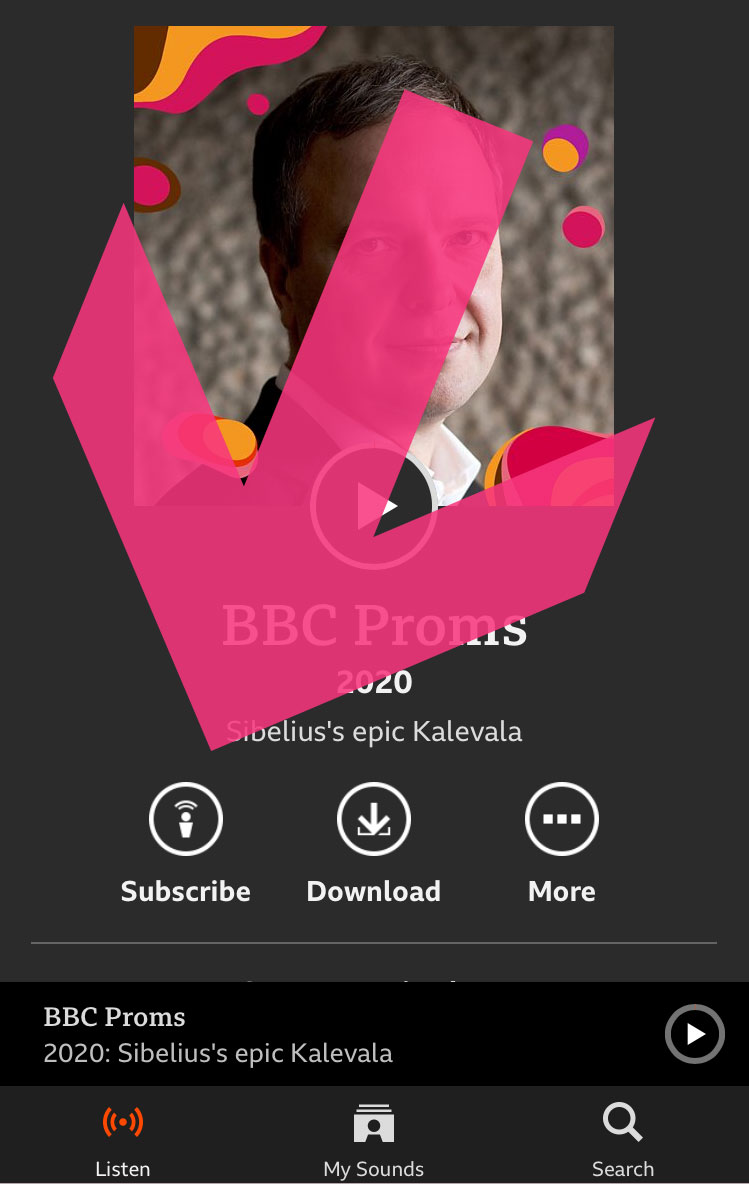  On  @BBCSounds - in the app and on the web - there's a subscribe button. Press it on any  @BBCProms episode and every concert will show up on your device automatically, for the rest of the season, as if commanded to do so by Sir Henry Wood himself. #PromsThread22/