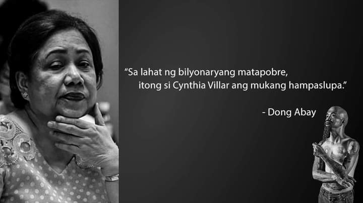 Gustronome's tweet photo. Tama! #CynthiaVillar #CynthiaVillar24hHospitalDutyChallenge #GawingPatabaSaLupaSiCynthiaVillar #matapobre #sinverguenza https://t.co/Ir48KqWBEy