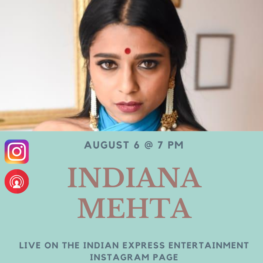 ieEntertainment's tweet photo. Actor-dancer-choreographer @IndianaMehta will be our guest at 7 pm. Don't miss the fun session! #IndianaMehta #WorkIt #netflix #workitmovie https://t.co/5wYHnqIjOu