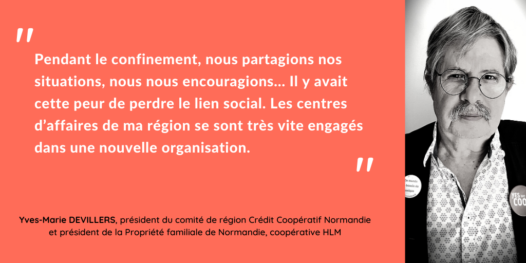credit_coop_'s tweet photo. Retour sur l’activité des derniers mois avec les présidents de régions du @credit_coop_. Aujourd’hui, retrouvez #LeMotDe Yves-Marie Devillers, représentant des sociétaires pour la région Normandie. https://t.co/nWpZalquZW