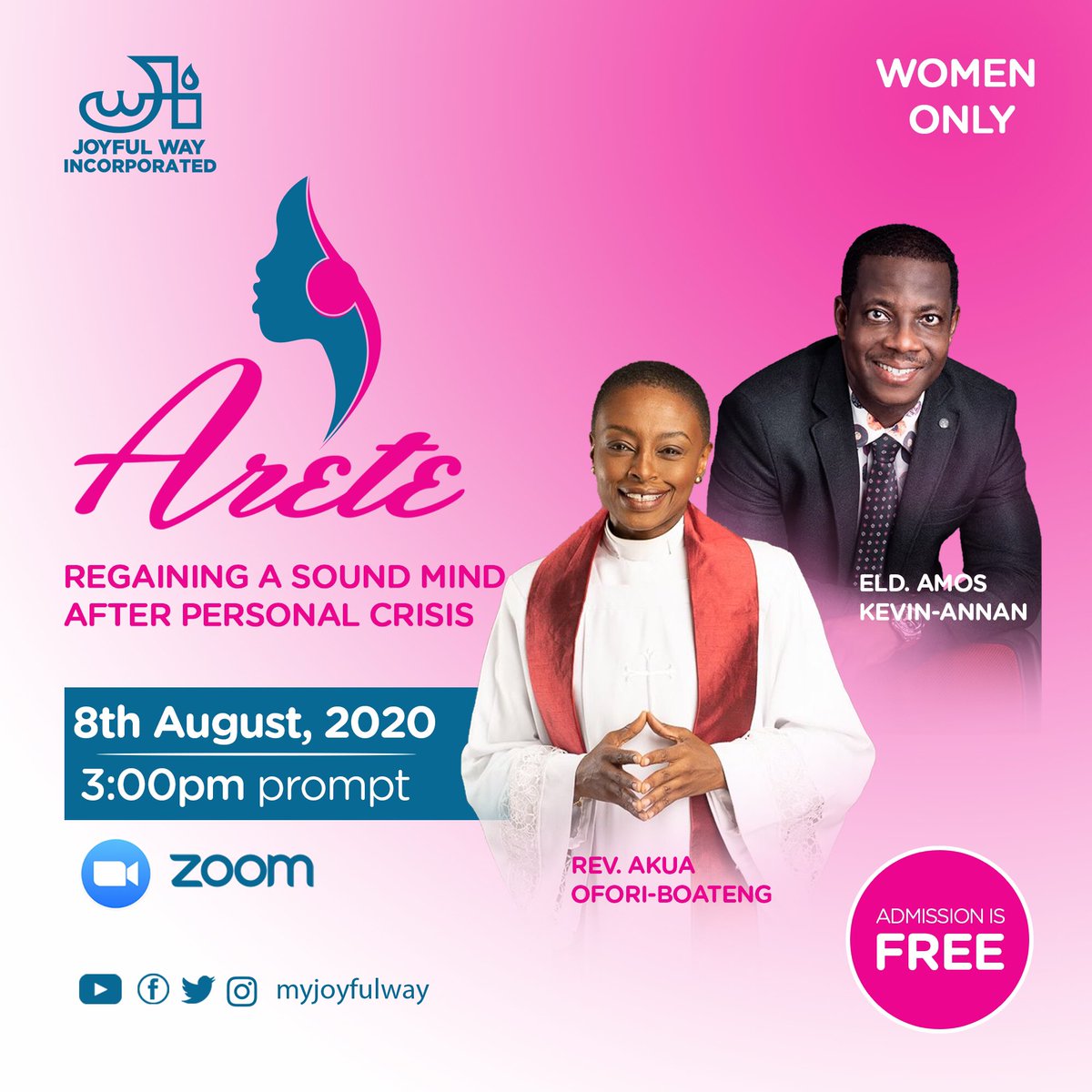 joyfulwayinc's tweet photo. Dear Men,
Why haven’t you sent the link to your wives, girlfriends, mothers, sisters, friends and cousins? Look sharp!

🗓: Aug 8
⏰: 3:00PM
👩🏽‍💻: https://t.co/ORuKHeh49i
🙅🏾‍♀️: It’s a girls-girls affair!

#JoyfulWayInc
#AreteConference
#DressReadyForService https://t.co/CErHLchbiY
