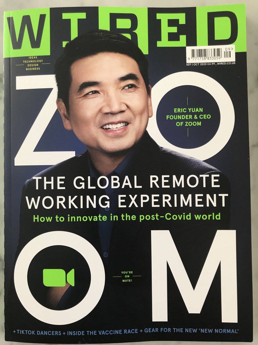 The new issue of ⁦<a href="/WiredUK/">WIRED UK</a>⁩ examines the future of work in the era of Covid-19, the race for a vaccine, the scientists regrowing coral reefs, the rise of shout-out app Cameo and satirist Sarah Cooper’s skewering of Trump on social. Congrats to the team working in lockdown.