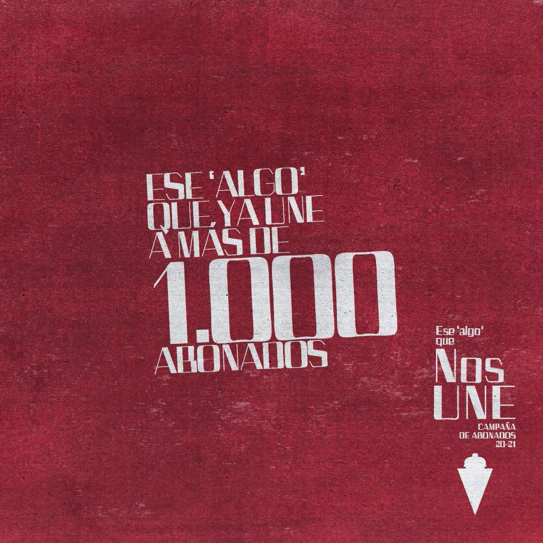 #EseAlgoQue | Ya #Une a más de 1.000 abonados 20/21.
🙌 Y deseando comenzar a recibir listados de peñas <a href="/feperealmurcia/">FEPEMUR</a> 
#EseAlgoQueNosUne