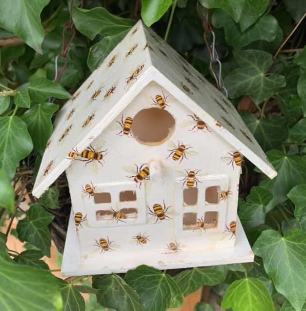 kirstie1971's tweet photo. I’ve decoupaged some birdhouses that I’m looking to sell if anyone is interested. Here are 3 of them but got others too. #crafting #decoupage #wednesdaymorning https://t.co/vaWpoLEaUQ