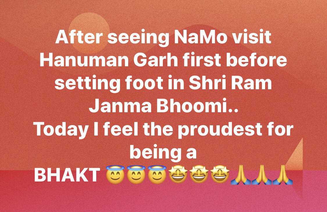 GloJo_NaMo's tweet image. What an awesome feeling it is to be a BHAKT 🤩😍🤩😍🤩😍
Thank You 🙏 Modiji @narendramodi 
#RamMandirAyodhya #ModiDumpsFakeSecularism #RamMandir