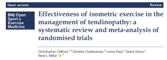 1/10 Great working with  @DChalloumas88 on this systematic review  @BMJOpenSEM. Thanks also to  @TendonGlasgow  @LornaPaul and Grant Syme for all their input.  https://bmjopensem.bmj.com/content/bmjosem/6/1/e000760.full.pdf