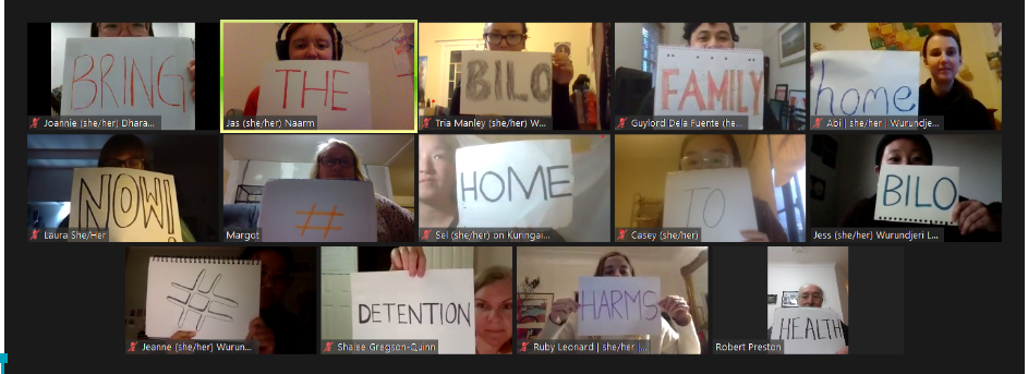nywithrefugees's tweet photo. Alan Tudge and his government are torturing this family with two young children by imprisoning them on Christmas Island without plan or a future. 

Children belong in playgrounds, not in indefinite prison. Return the family home to Biloela now! 

@AlanTudgeMP #hometobilo https://t.co/m2FiwHpFQk