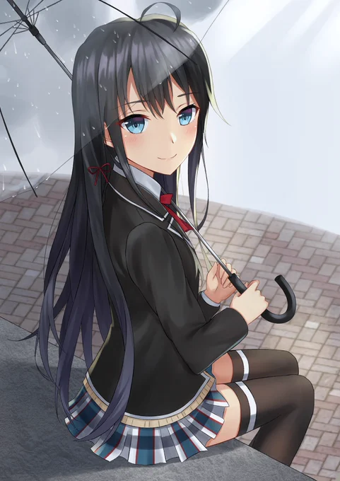 「雨、止んできたわね」
#俺ガイル #oregairu #雪ノ下雪乃 