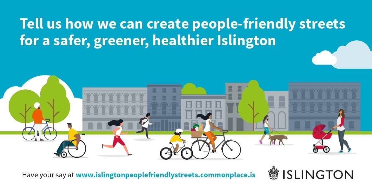Creating people-friendly streets will make it easier to walk, cycle, scoot and use buggies and wheelchairs in Islington. Our streets will be safer and better-suited for social distancing.